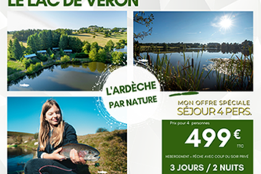 Destination le Lac de Véron en Ardèche