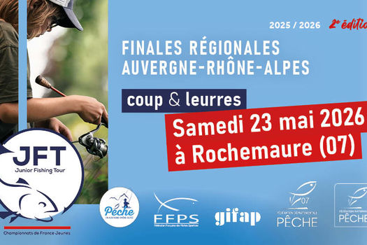 Junior Fishing Tour (JFT) 2026 : finale régionale le 23 mai